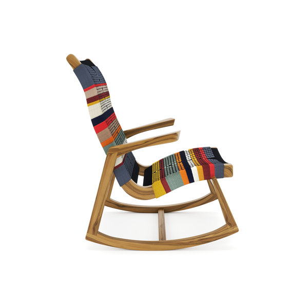 MasayaCo. Amador Solid Wood Rocking Chair Wayfair